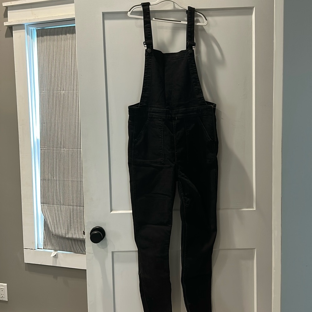 Madewell Black Denim Overalls